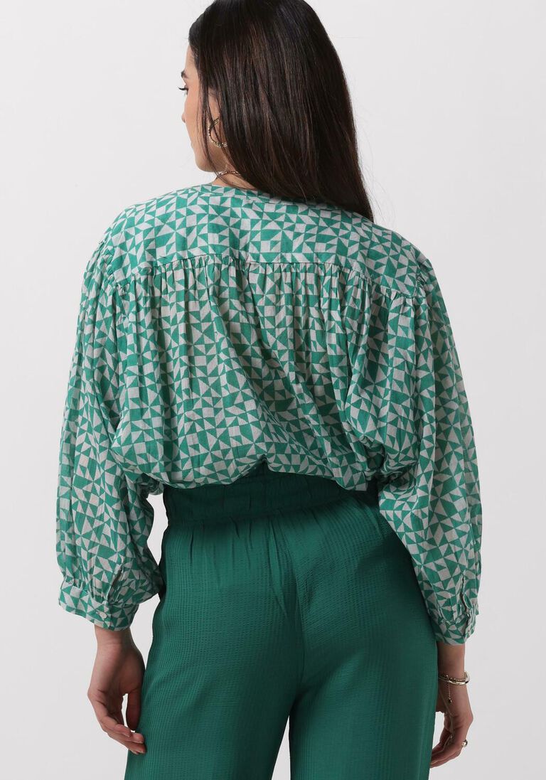 BY-BAR groene by-bar blouse lucy graphic blouse