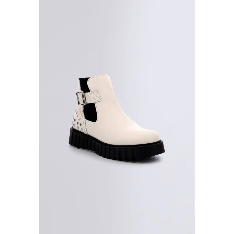 KICK FANTASY BLANC BOOTS Cuir Femme