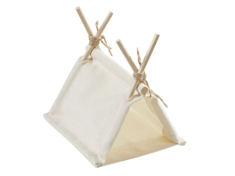 HobbyFun Mini-Figur Zelt, Beige Mini-Figur