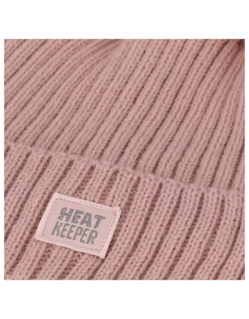 Heatkeeper Thermo Muts + Pompon - Vrijetijdskleding - Roze One Size