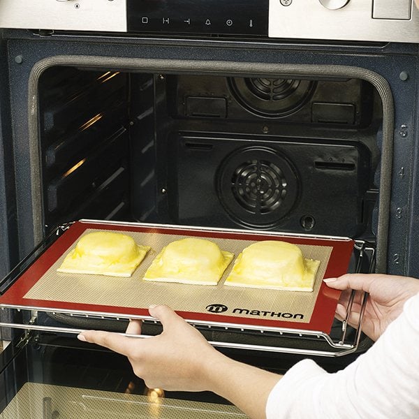 Lot tapis de cuisson et tapis de cuisson perforé silicone et fibre de