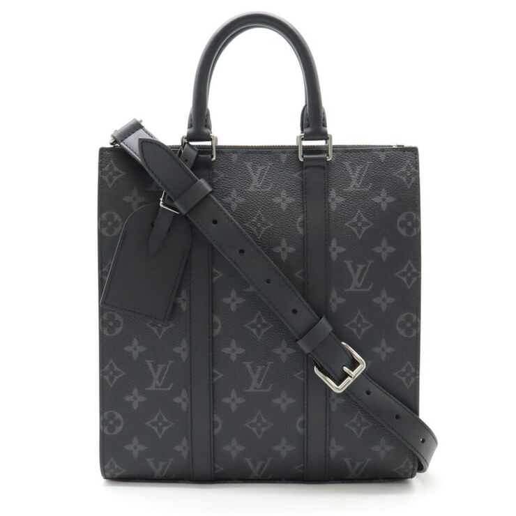 Louis Vuitton Vintage Louis Vuitton Sac Plat Black