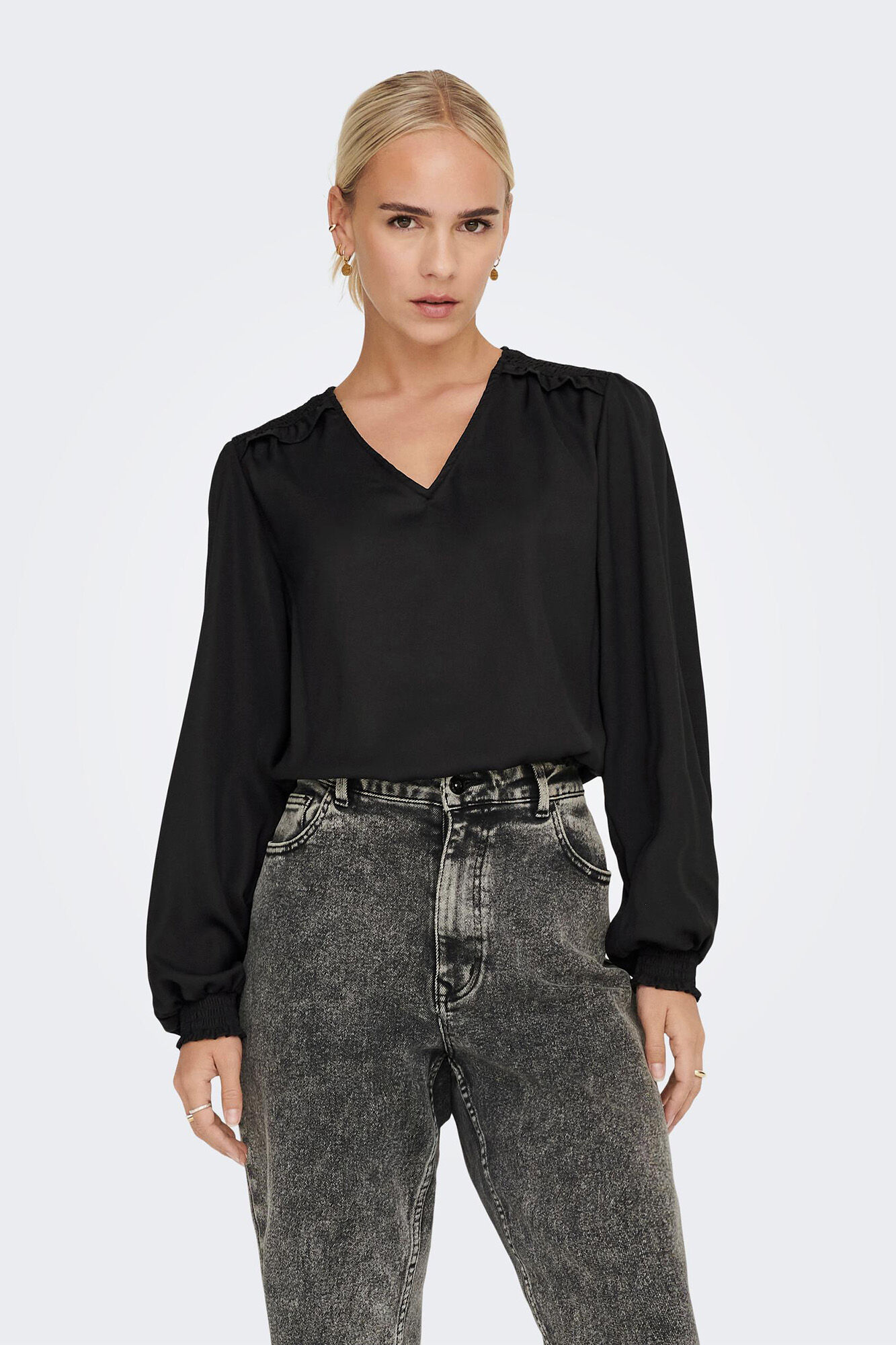 Blusa de mangas compridas