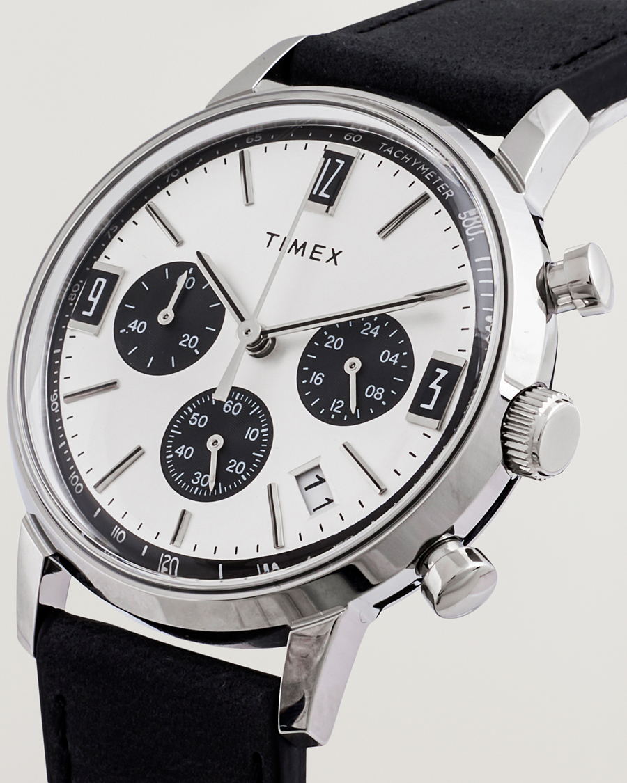 Timex Marlin Chrono Tachymeter 40mm Silver Dial