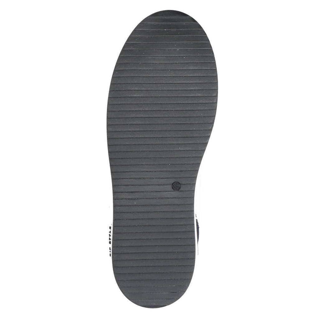 Hip leren sneakers blauw/zwart/wit