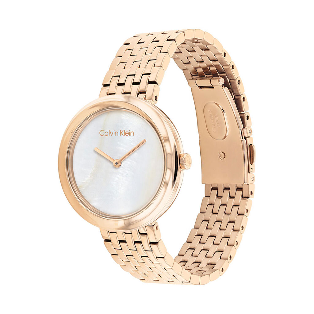 Montre Calvin Klein Twisted Bezel Blanc