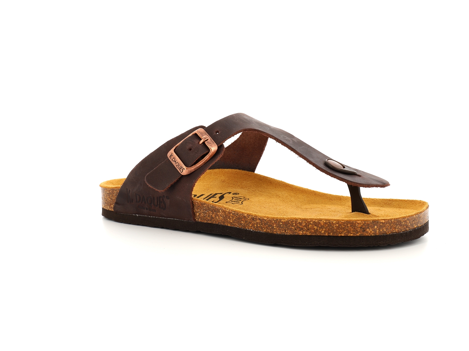 K. daques-PACIFIC Cuir Marron Foncé