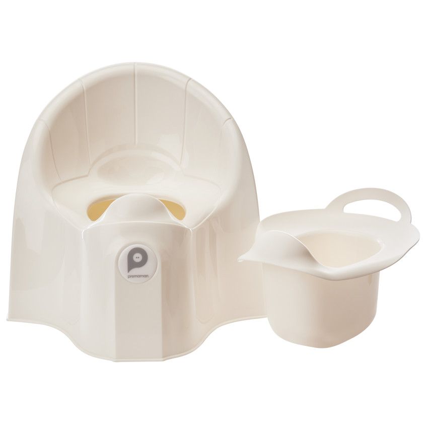 Pot d'apprentissage avec cuve amovible Bébélouga Blanc - Ecru