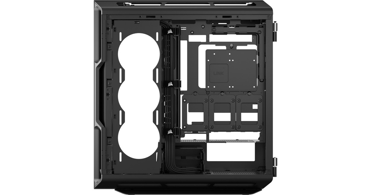 Corsair5000T midi tower behuizing  (Zwart | 4x USB-A | 1x USB-C | Tempered Glass)