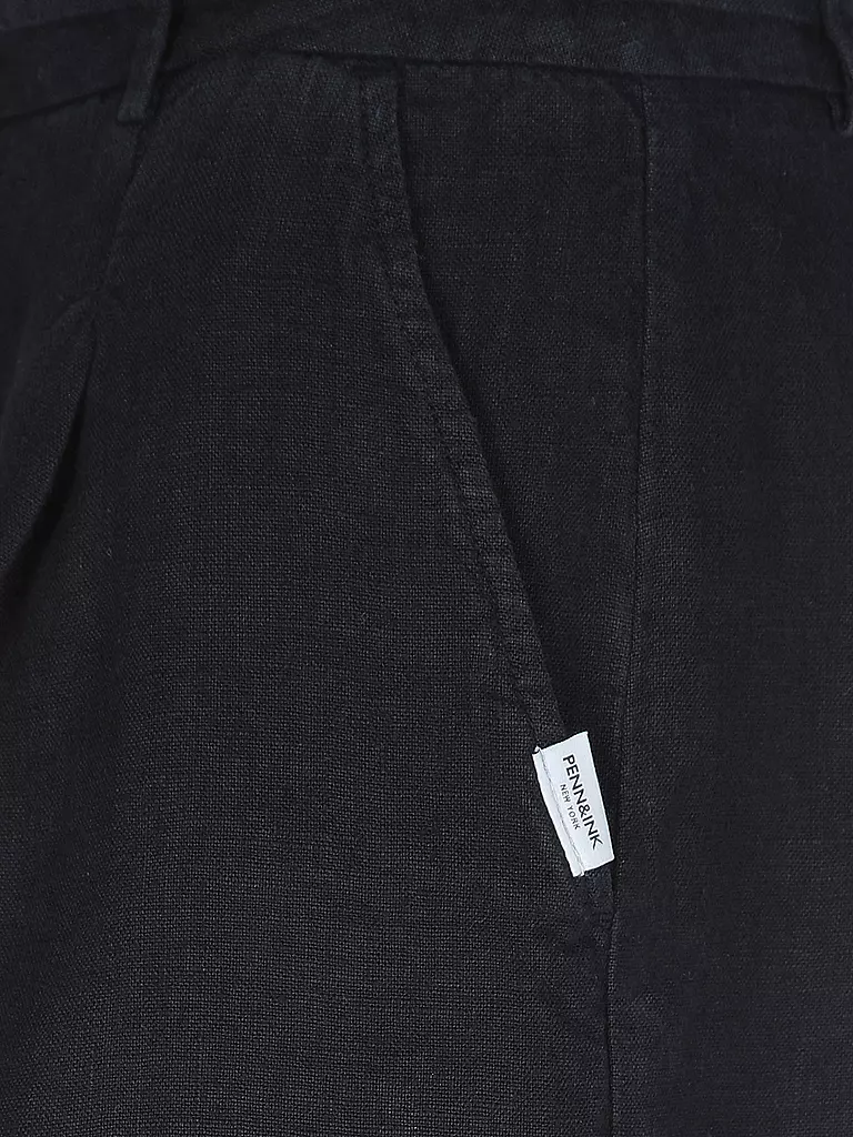 PENN&INK Leinenshorts  dunkelblau