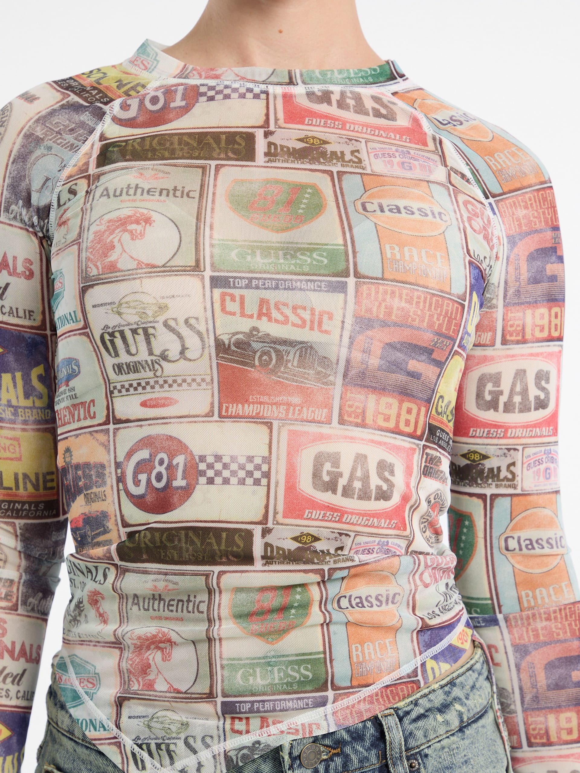 Blusa de malha estampada GUESS Originals