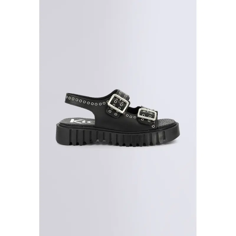 KICK FALK NOIR SANDALES Cuir Femme