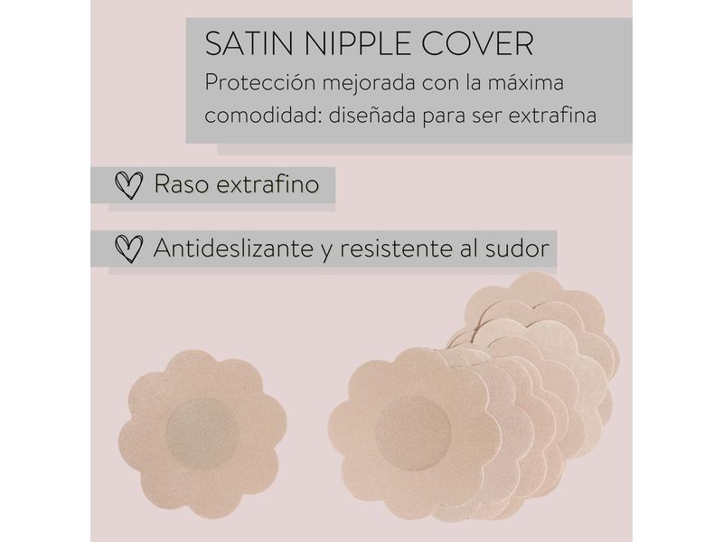 Parsa Beauty Satin Nippel Pads nude 2 Stück Unsichtbarer Halt für jedes Outfit