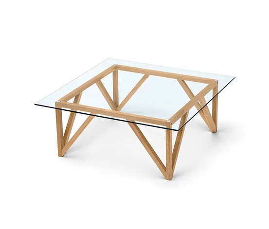 Couchtisch mit Glasplatte