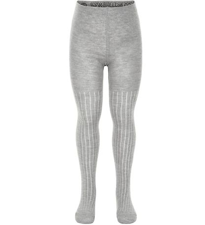 Minymo Strumpfhosen - 2er-Pack - Weiß/Grau