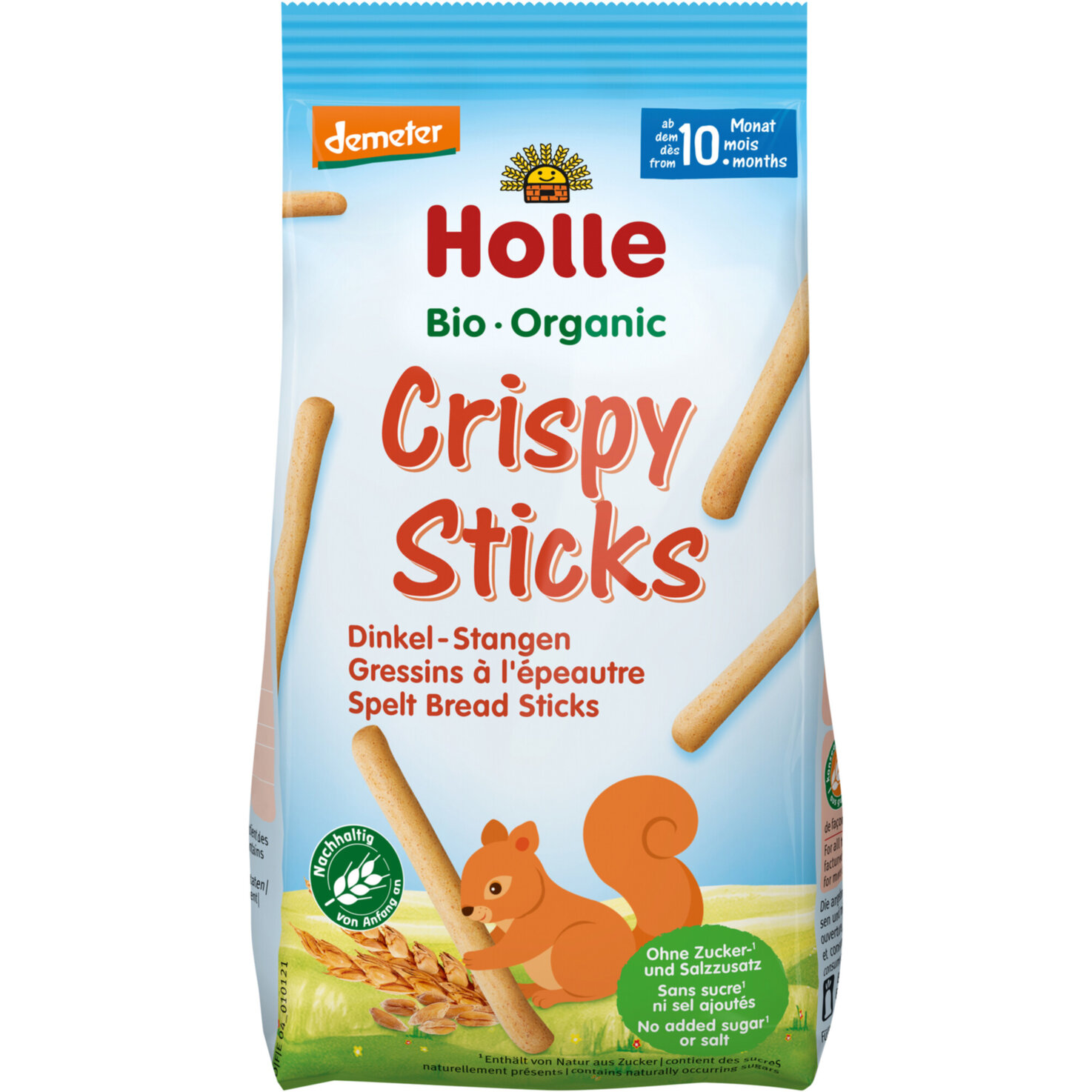 Holle Demeter Bio Crispy Sticks Dinkel Stange 10+ Monate