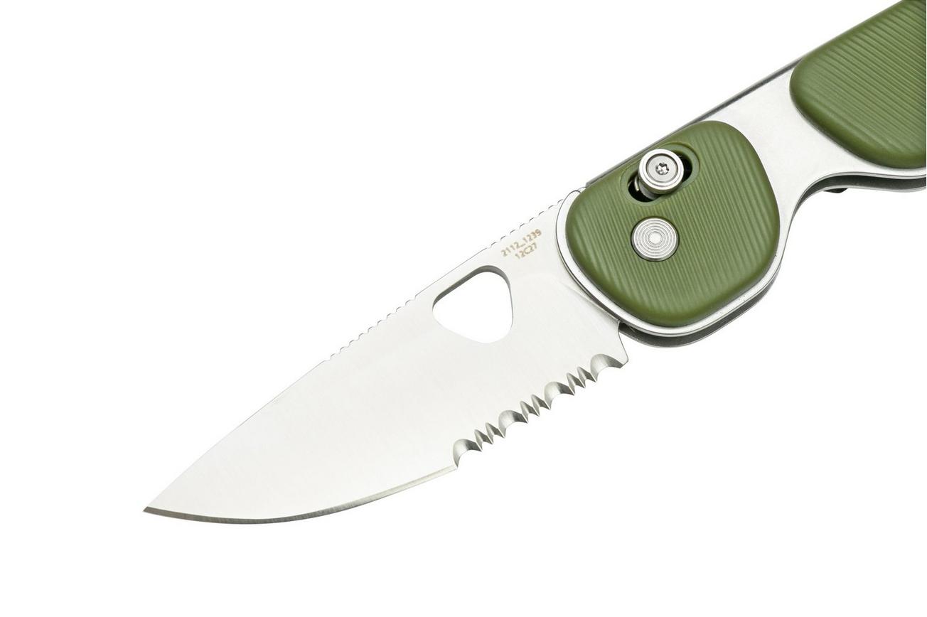 The James Brand The Redstone OD Green, Stainless Serrated KN118169-01 zakmes