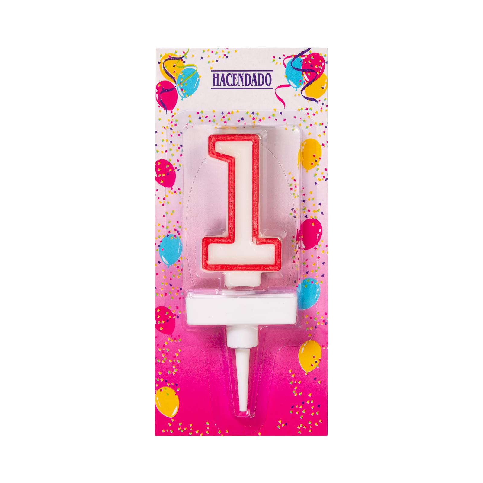 Bougie d'anniversaire Hacendado 1er anniversaire