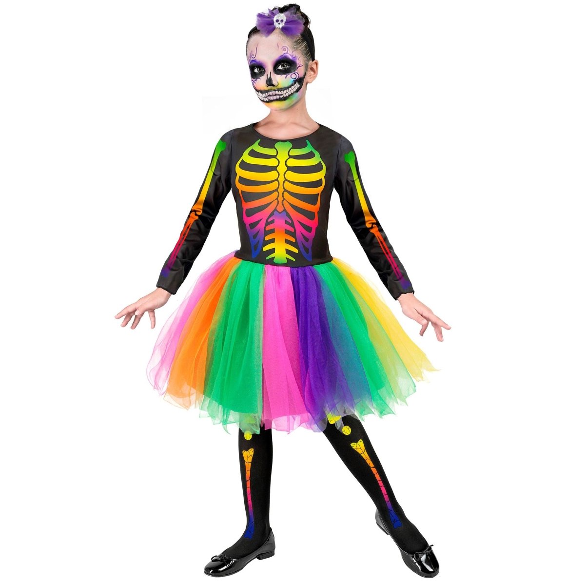Halloween Jurk Gekleurd Skelet