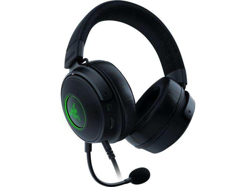 Razer Headset Kraken V3 Schwarz Kabelgebundenes Over-Ear Gaming Headset mit RGB-Beleuchtung