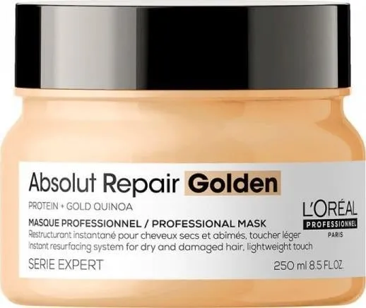 L`Oreal Professionnel Expert Series Absolute Repair Golden Hair Mask, tørt/skadet hår, 250 ml