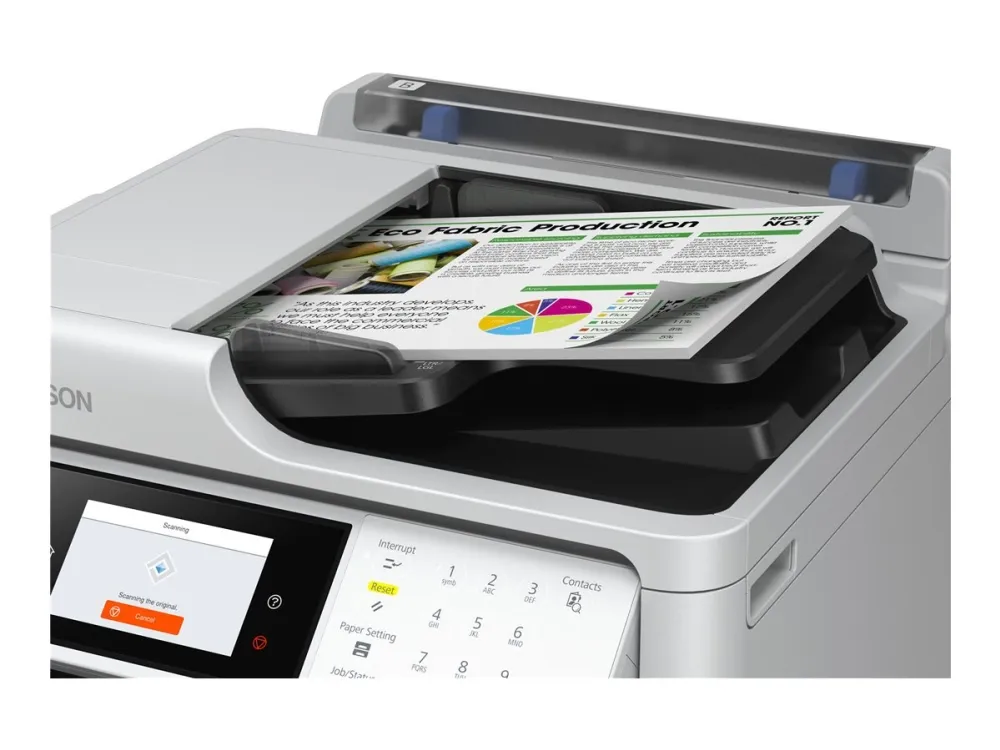 Epson WorkForce Pro WF-M5899DWF - Multifunktionsprinter - S/H - blækprinter - 216 x 297 mm (original) - A4/Legal (medie) - op til 25 spm (udskriver) - 330 ark - 33.6 Kbps - USB 2.0, Gigabit LAN, Wi-Fi(ac)