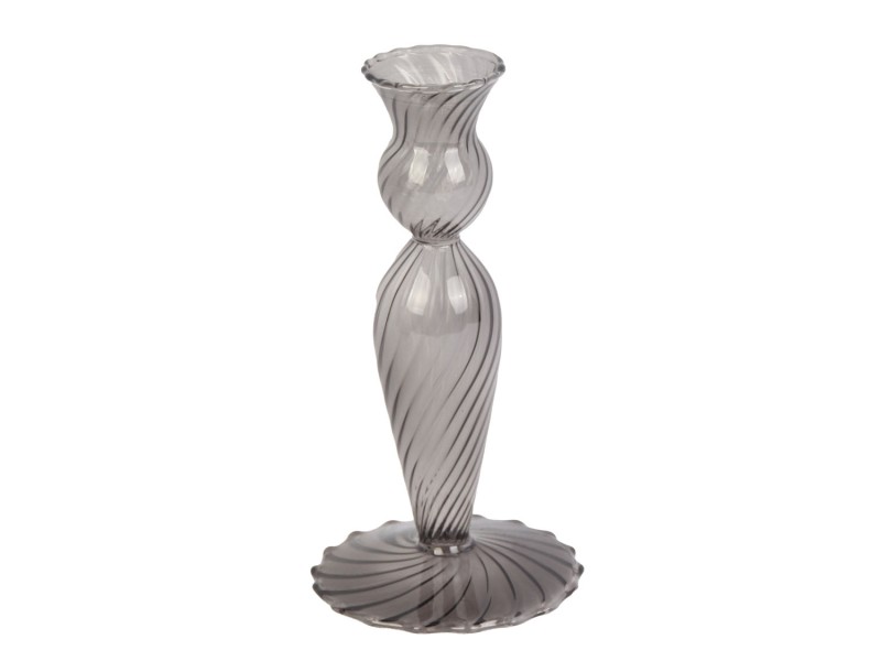 Candle Holder Swirl PT3729BK Black