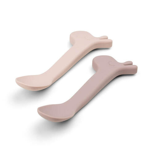 Lot de 2 Cuillères Silicone LALEE Rose - DONE BY DEER