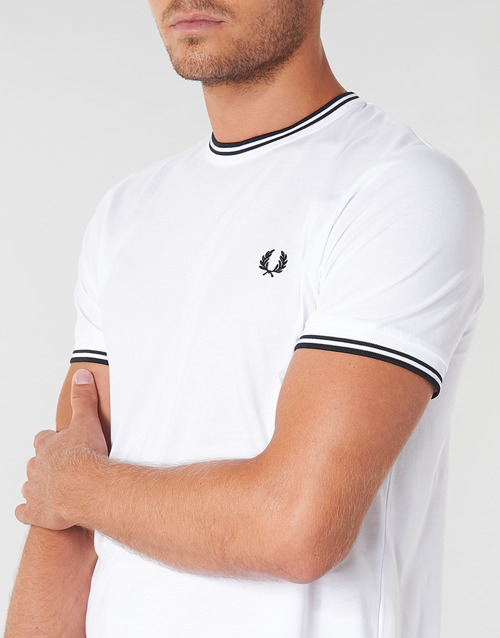 Fred Perry - TWIN TIPPED T-SHIRT - Blanc