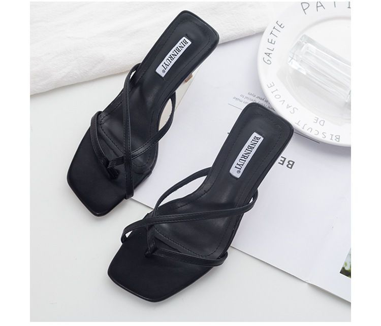 Anran - Thong-slipsandalen met kittenhak