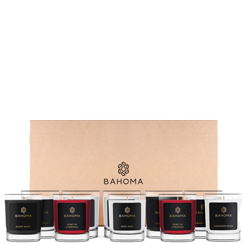 Coffret bougies parfumées - Découverte mini bougies célébrations festives - 10 x 30 g