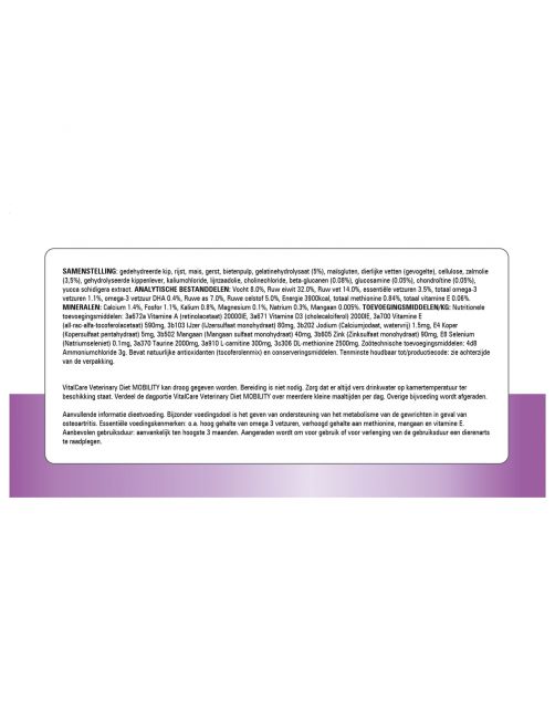 Prins Vitalcare Diet Mobility Gevogelte - Kattenvoer