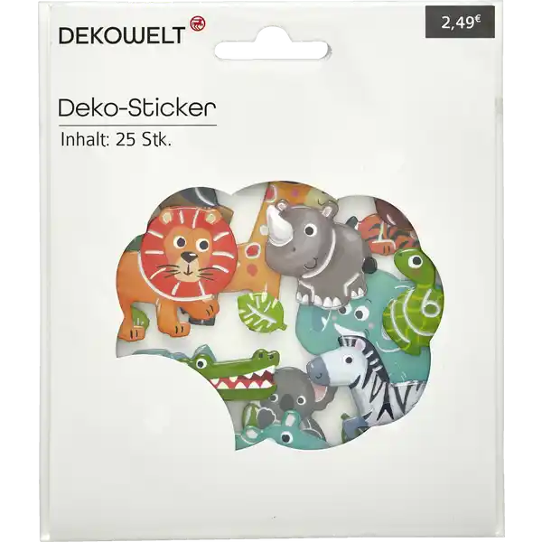 Sticker bunte Tiere
