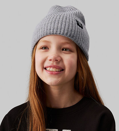 Calvin Klein Hue - Strik - Monogram Rib - Grey Heather