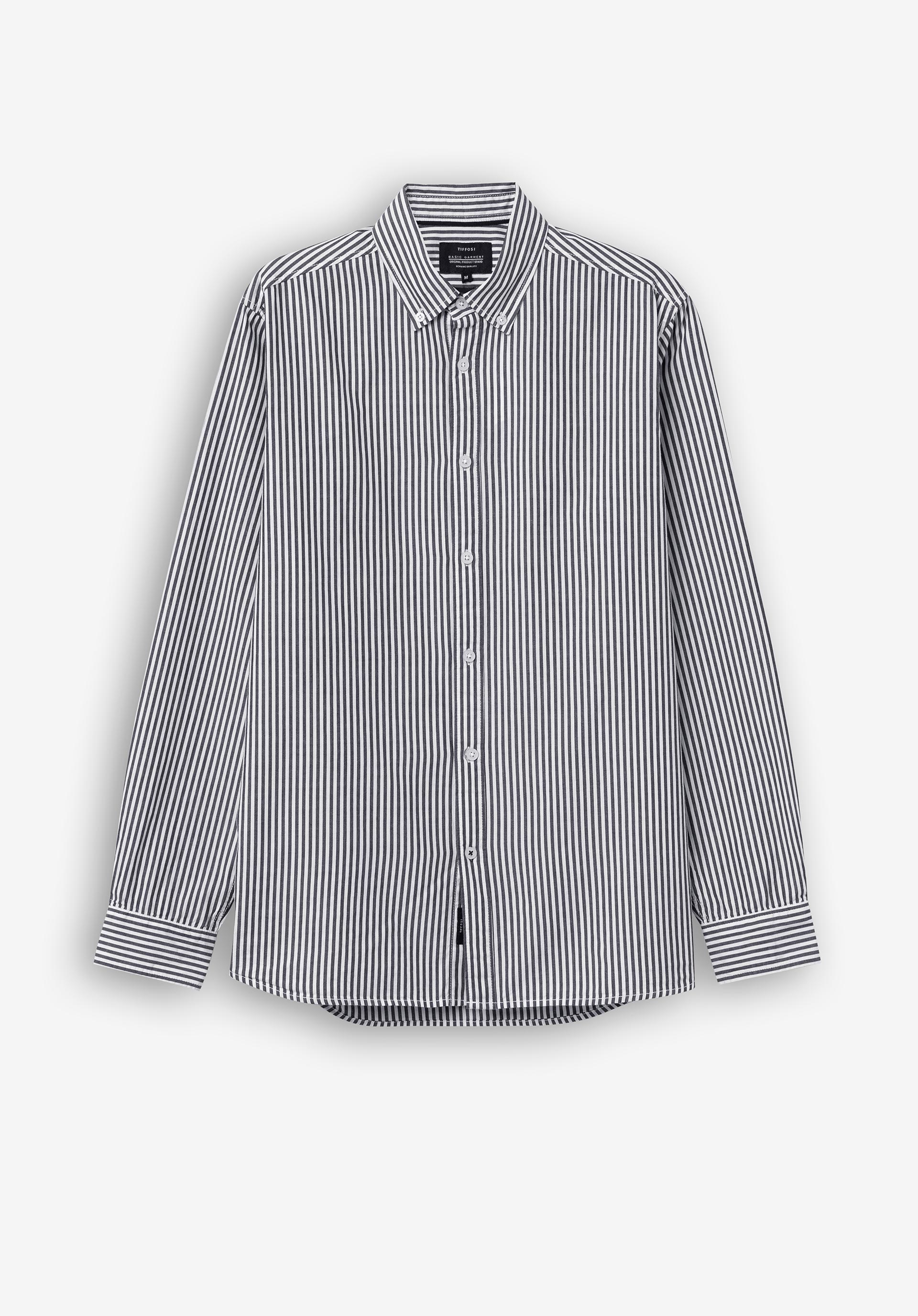 Camisa de Popelina às Riscas