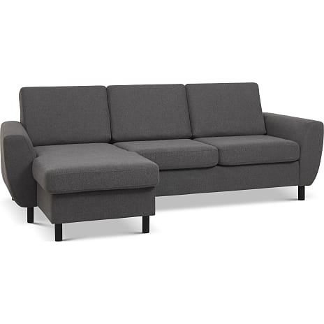 Madrid Nordic vendbar sofa med chaiselong - antracit