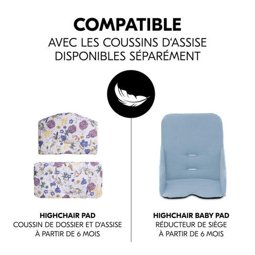 Tablette pour chaise haute Alpha+ - Bois - HAUCK
