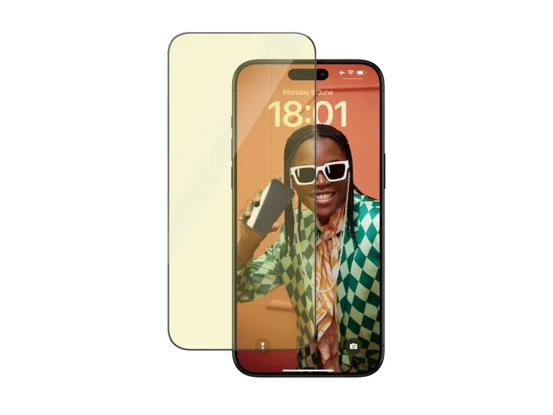 PanzerGlass™ | Ultra-Wide Fit - Skærmbeskyttelse til mobiltelefon - EyeCare Protection | Apple iPhone 15 Pro Max