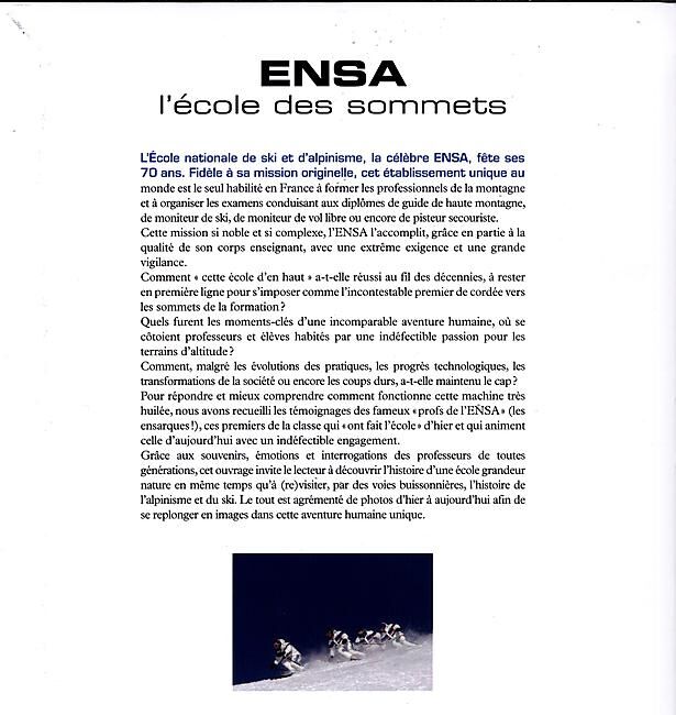 GLENAT - ENSA L ECOLE DES SOMMETS