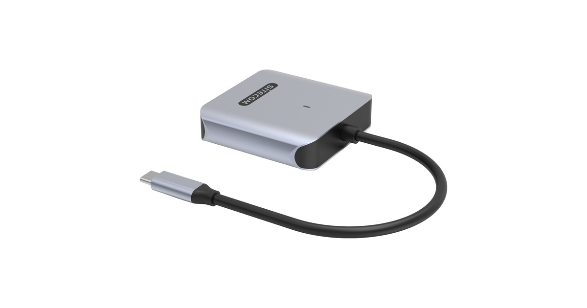 SitecomUSB-C kaartlezer Compact Flash Express type B  (Grijs/zwart)