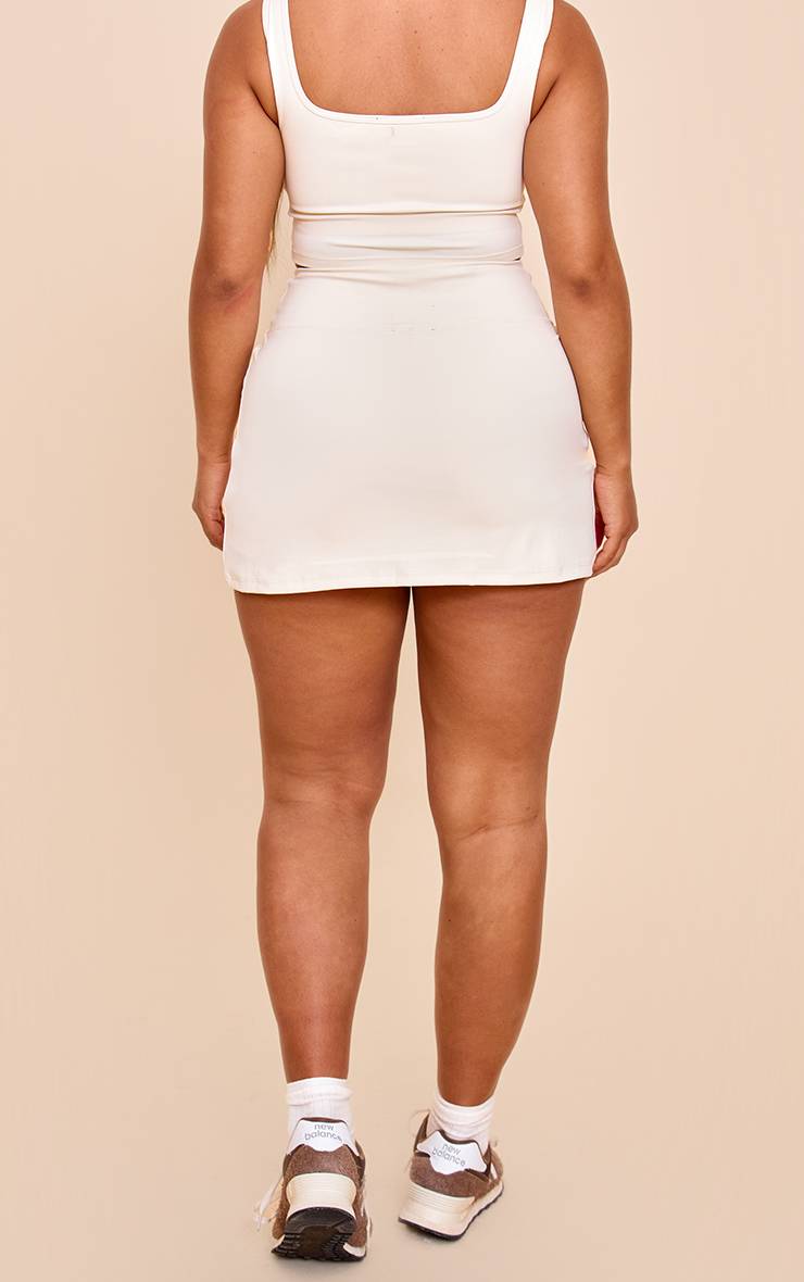 Pale Yellow Jupe-short Sculptante Taille Haute Shape Butter Cream Active