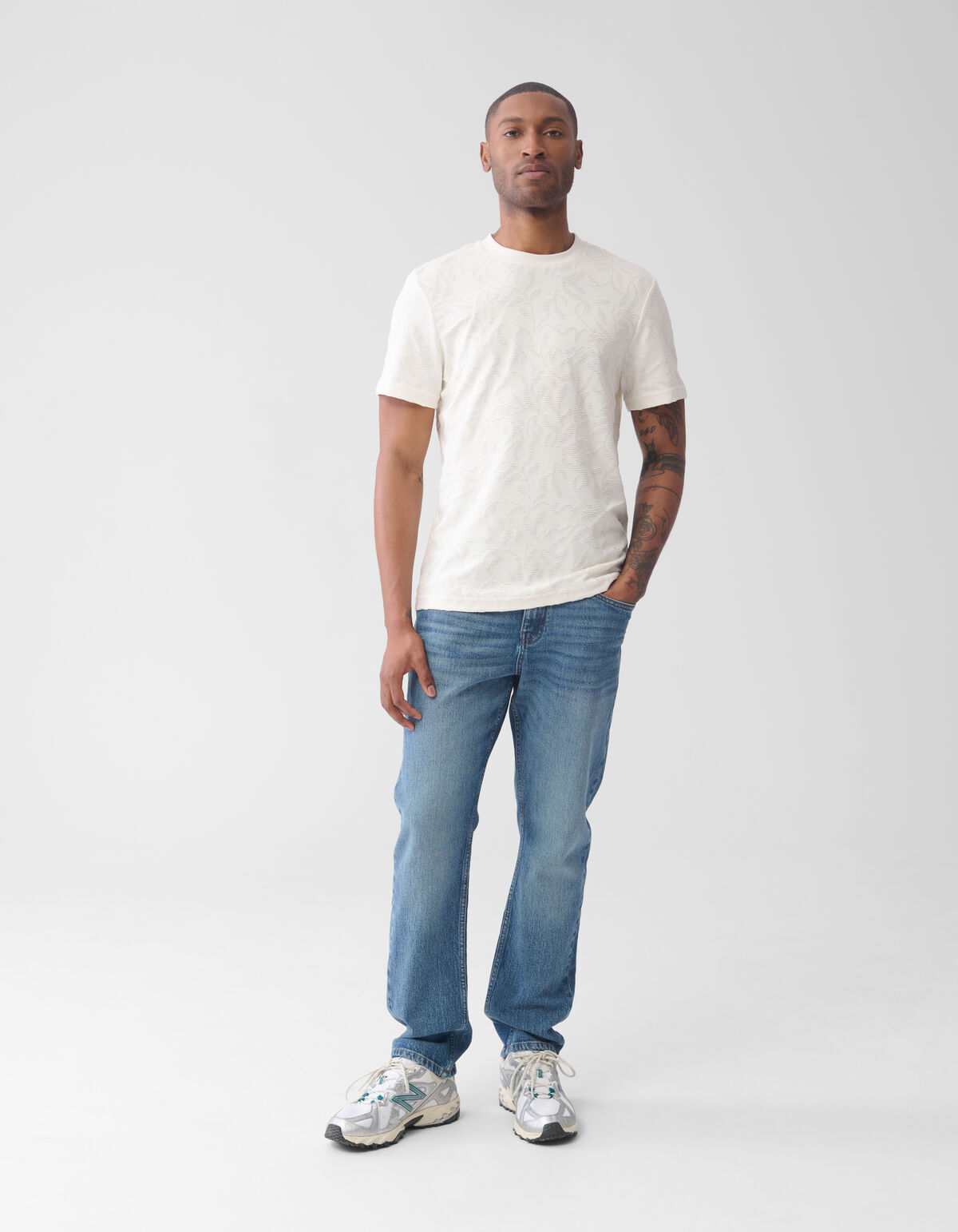 Tapered Fit Jeans Mediumstone L32