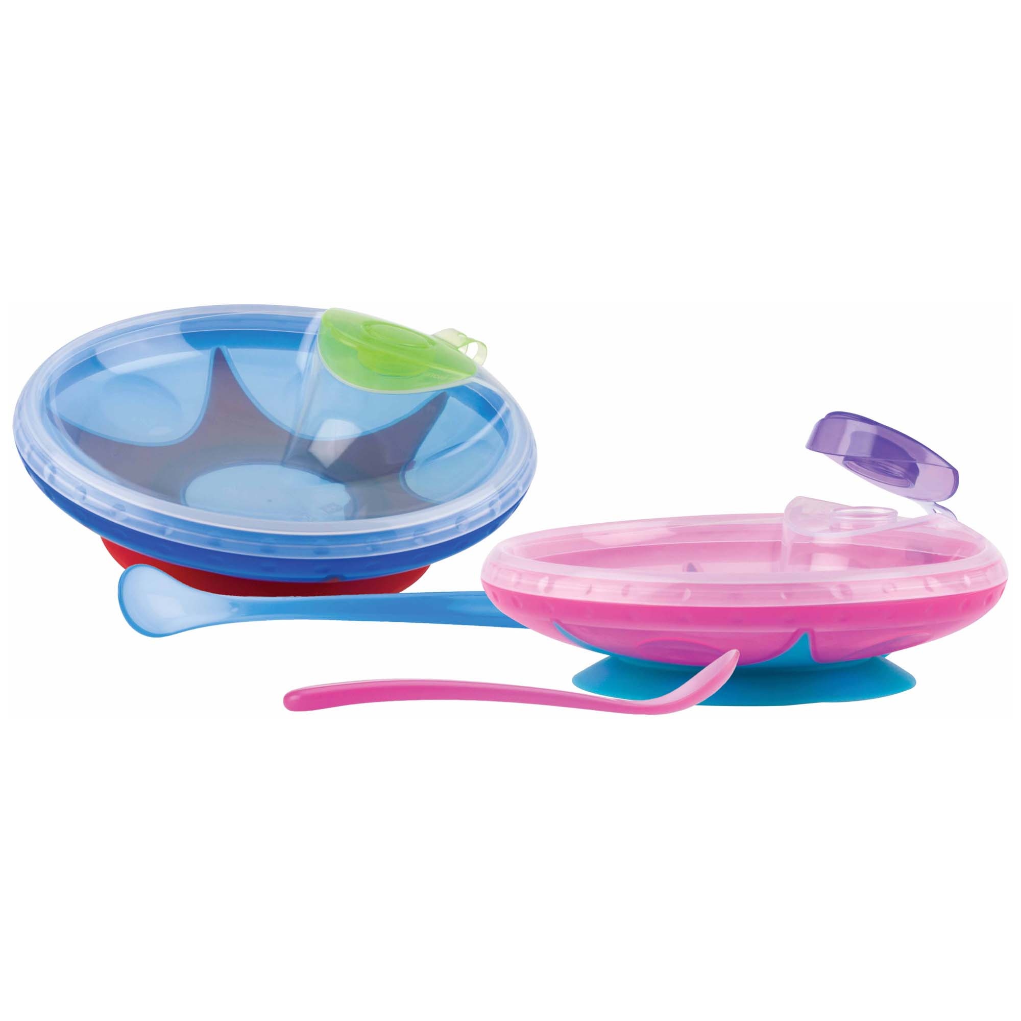 Nûby warmtehoudend bordje met zuignap blauw