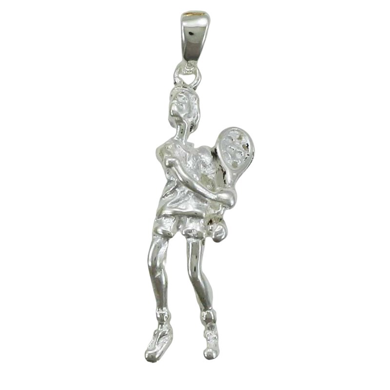 Pendentif joueur de tennis - Argent massif