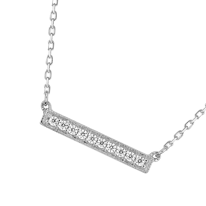Collier Femme - Oxyde de zirconium - Or 18 Carats - Longueur : 42 cm