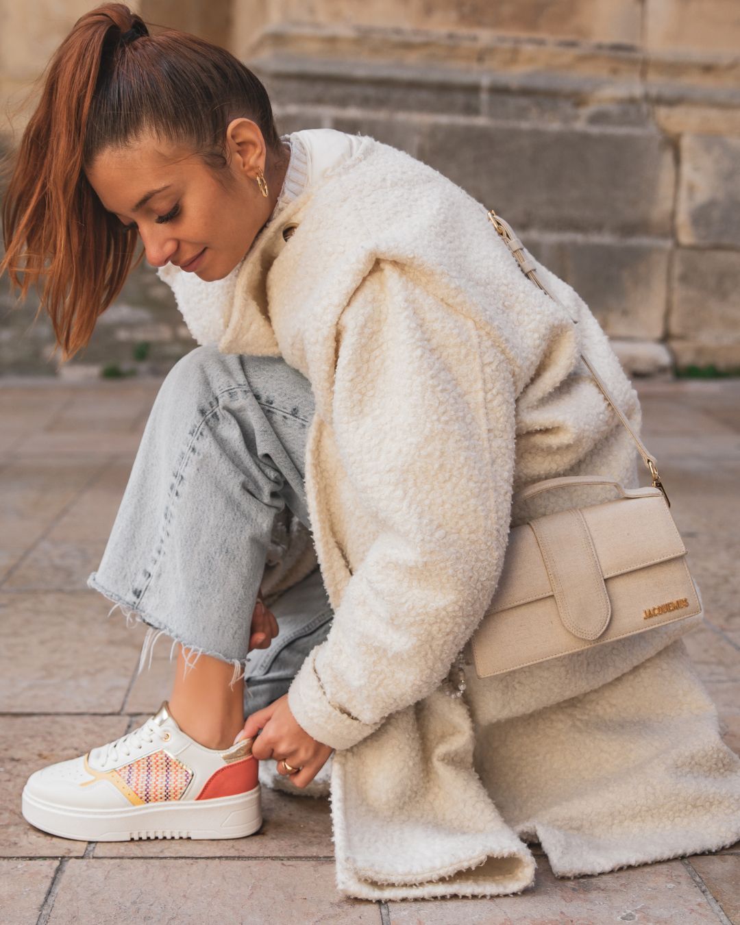 Basket femme multicolore à lacets - Doriane
