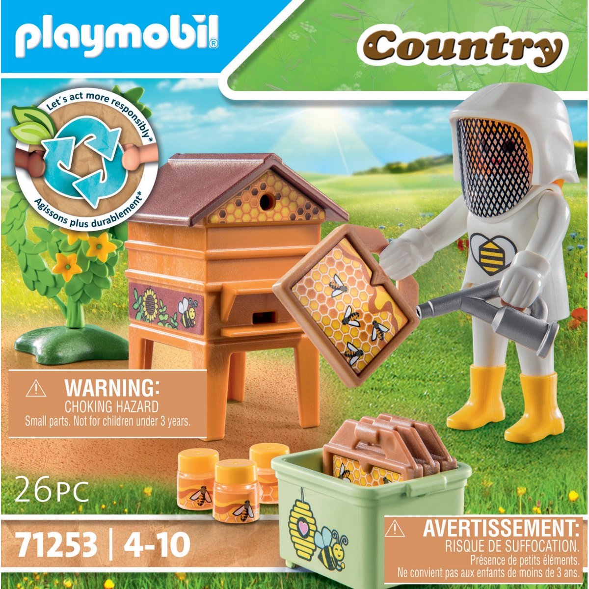 Apicultrice avec ruche Playmobil Country 71253
