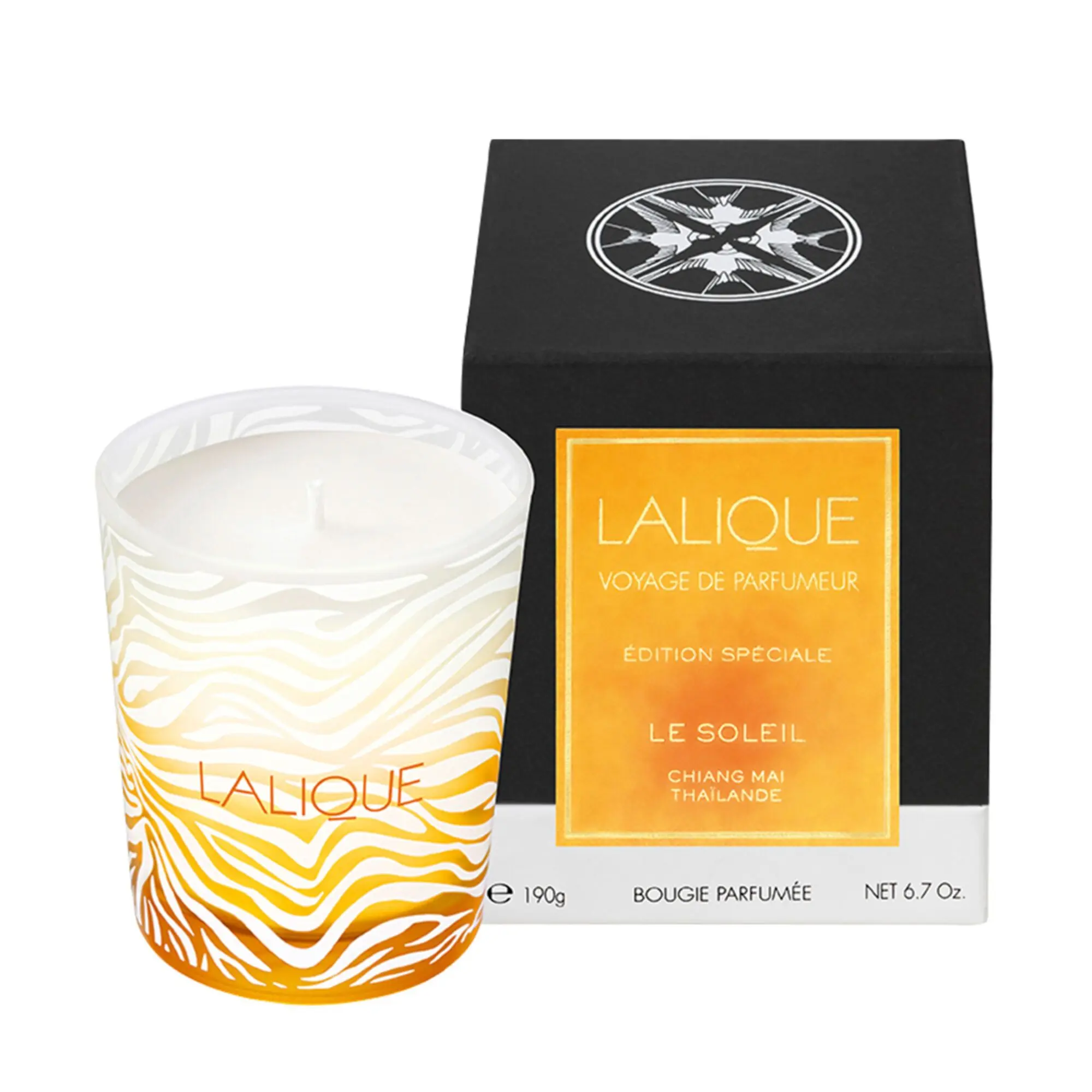 Lalique - SOLEIL VIBRANTBOUGIE Bougie 190g Le Soleil, Chiang Mai - Bougie