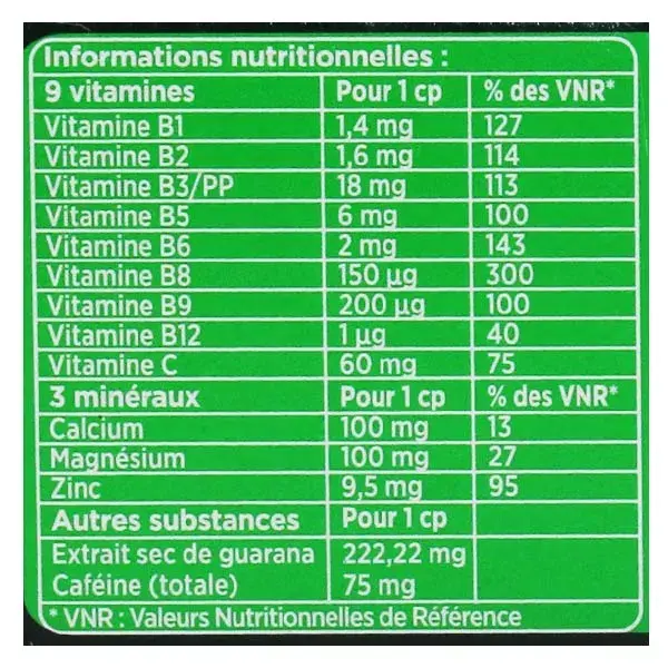 Berocca Boost Magnésio, Vitaminas, Cafeína e Guaraná, 30 comprimidos efervescentes