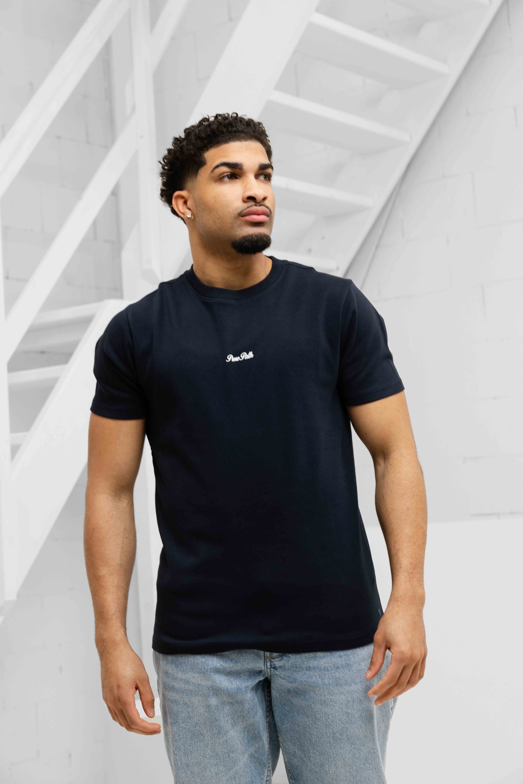 Pure Path Riva View T-Shirt Heren Donkerblauw